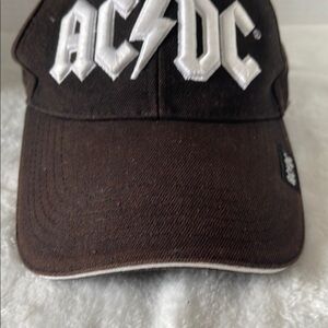 AC/DC Brown Cap with White Logo